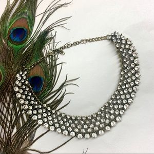 *Stunning Diamond Jeweled Collar Necklace*